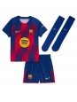 Barcelona Ronald Araujo #4 Replika Hemmakläder Barn 2025-26 Kortärmad (+ byxor)